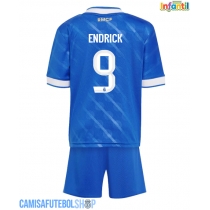 Camisa de time de futebol Real Madrid Endrick #9 Replicas 3º Equipamento Infantil 2025-26 Manga Curta (+ Calças curtas)
